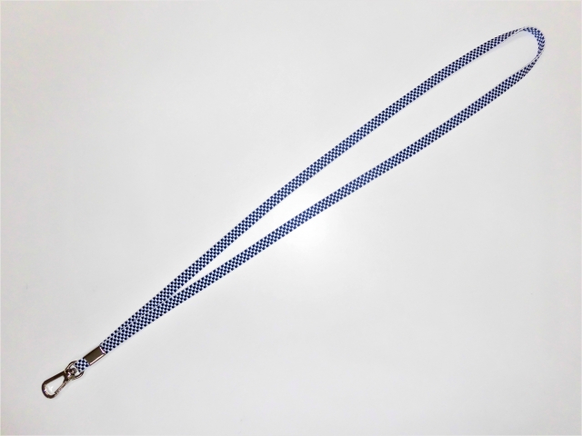 市松模様チェック柄   オリジナルネックストラップ