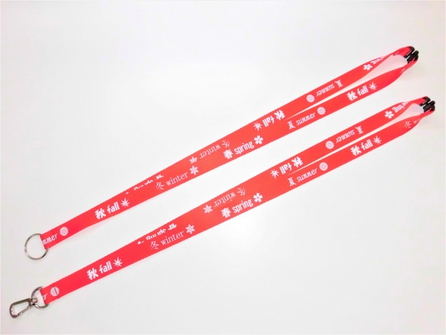 ナイロン朱子テープ   オリジナルネックストラップ  10mm・15mm